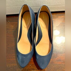 Taryn Rose Blue Block Heal Pump - Size 7B Comfortable work shoe